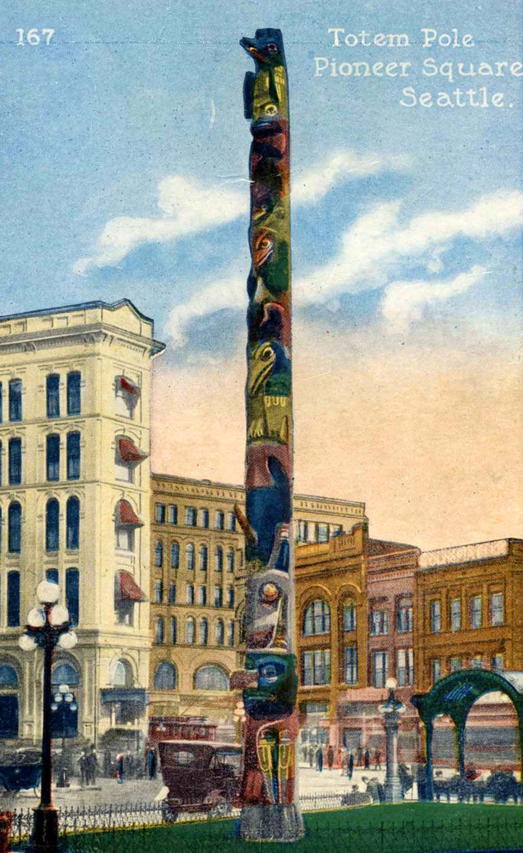 Stolen Totem Pole Unveiled In Seattle S Pioneer Square On October 18 19 Historylink Org