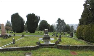 Burial plot, William and Sarah Bell family, Mount Pleasant Cemetery, Seattle