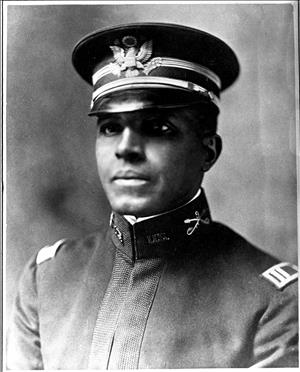 Portrait of Black man in military uniform