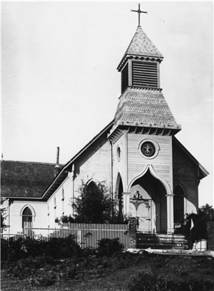 A white church